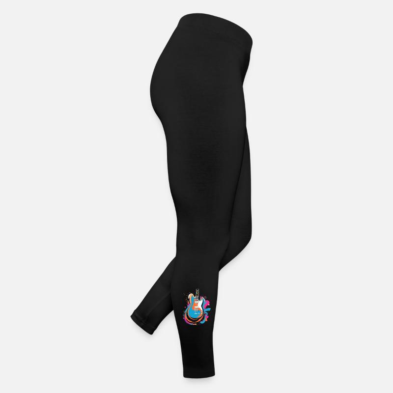 Bunte E-Gitarre Frauen Jersey Leggings