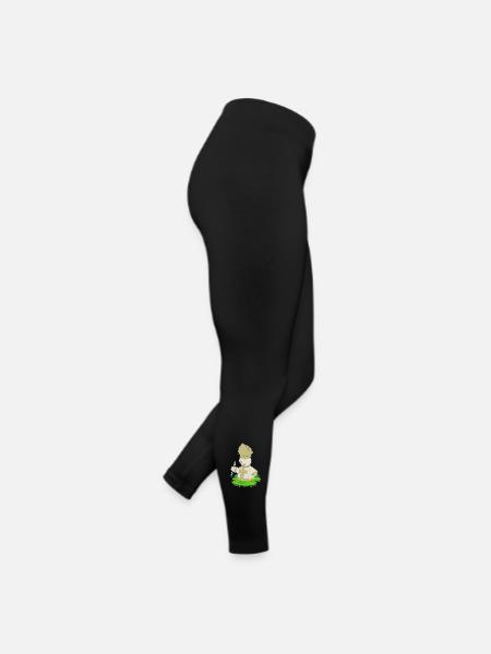 Chess Piece Bishop Chess - Women’s Jersey Leggings - black - Right