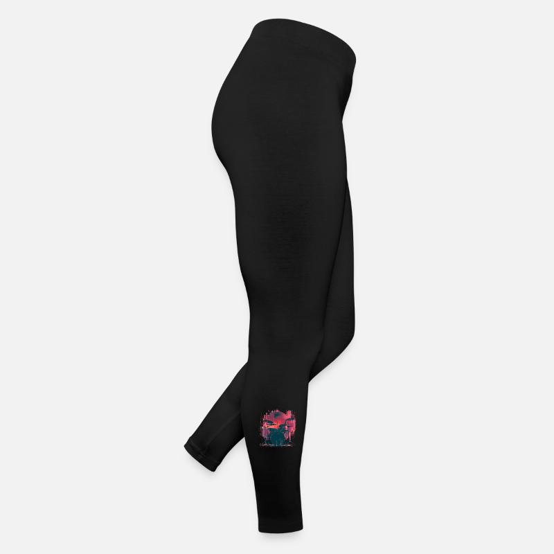 Vintage Drum Look Women’s Jersey Leggings