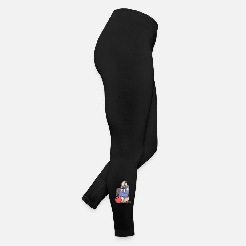 Beaver Bowling Bowling Ball Women’s Jersey Leggings