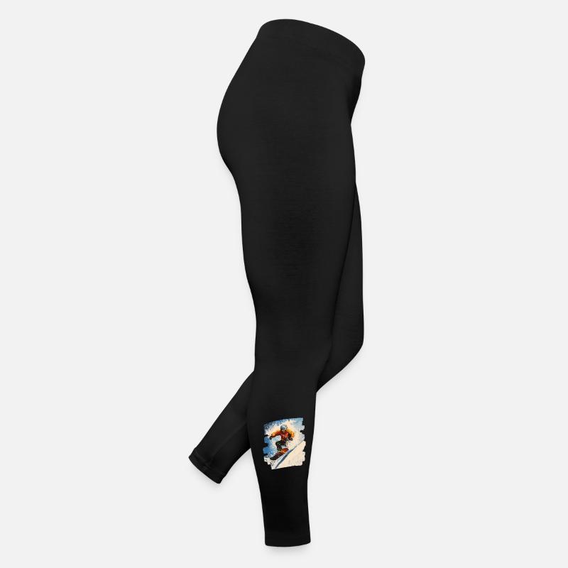 Snowboarder poudreuse Legging en jersey Femme