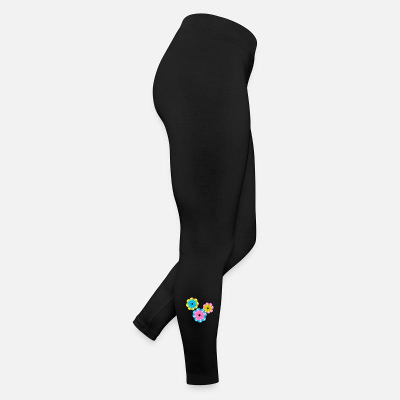 Fleurs Fleur Fleurs Printemps Été Été Legging en jersey Femme