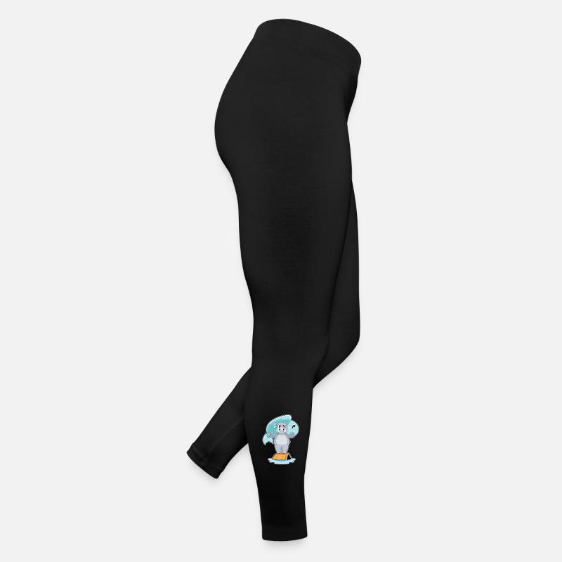 Hippopotame pêcheur à la ligne Legging en jersey Femme