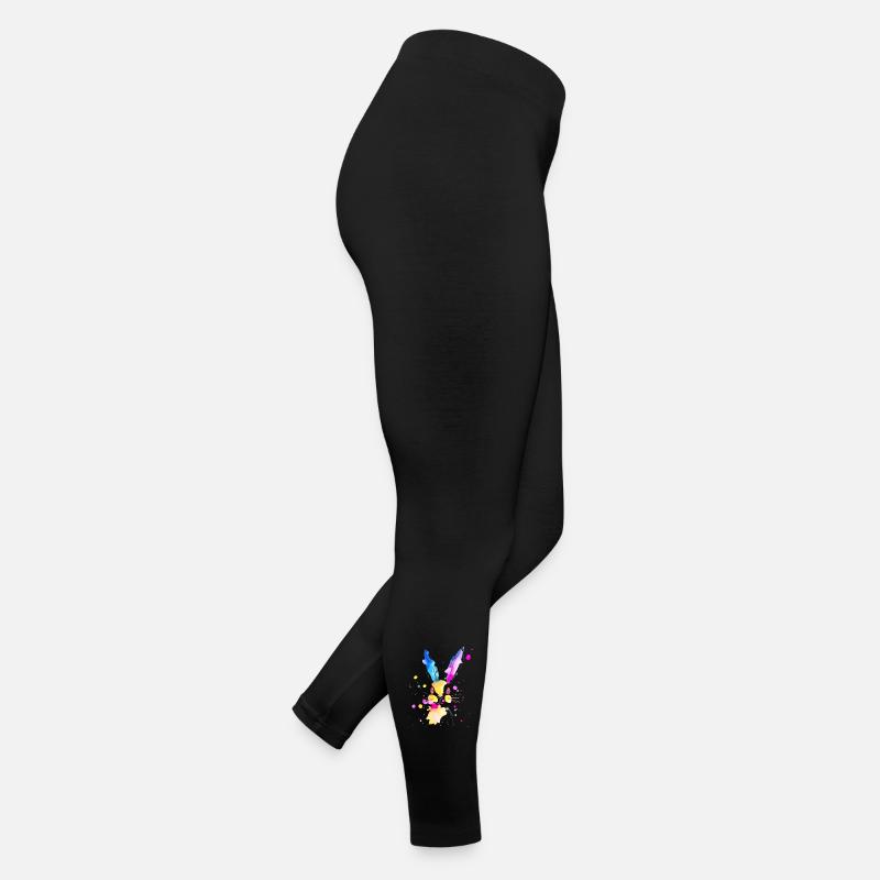 Abstract Watercolor Rabbit 🐇 Women’s Jersey Leggings
