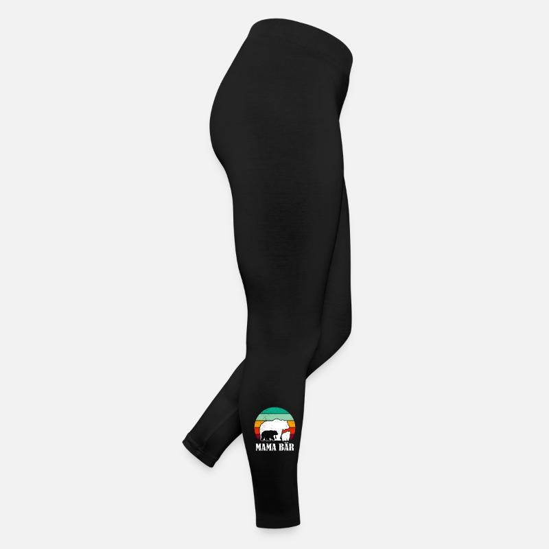 Werdende Mutter MAMA BÄR Bald Mama Lustig Frauen Jersey Leggings
