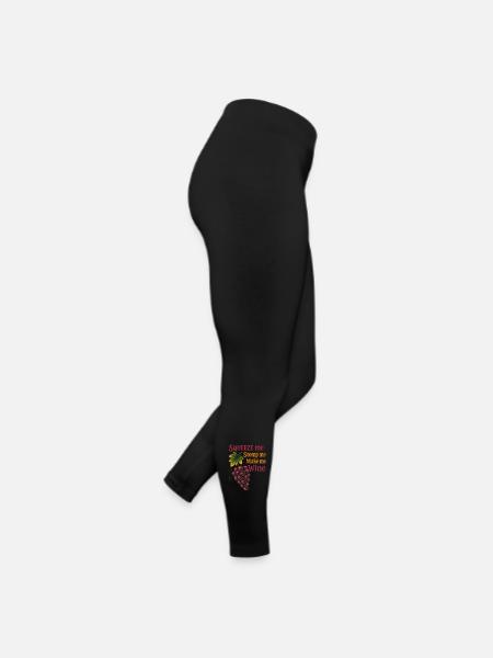 Humour de vigneron - Legging en jersey Femme - noir - Droite