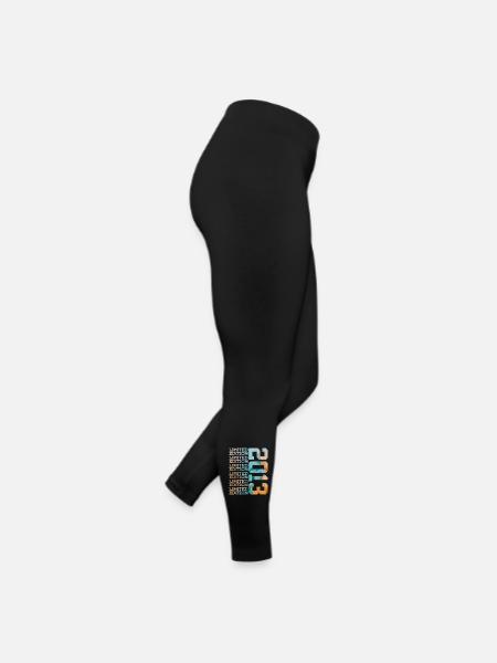 LIMITED EDITION 2013 13 YEARS 13TH BIRTHDAY - Women’s Jersey Leggings - black - Right