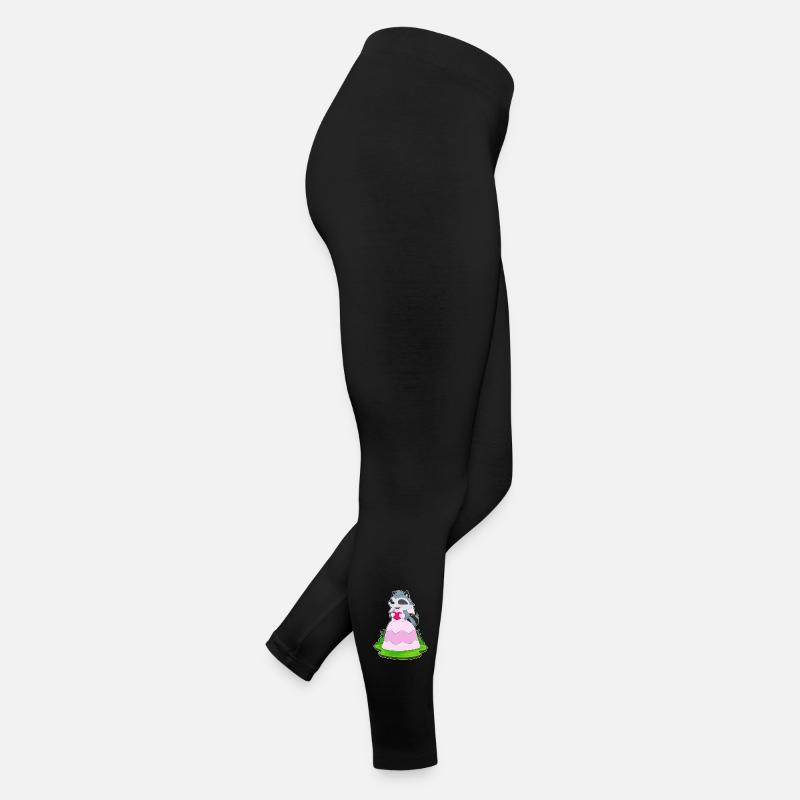 Waschbär Braut Herz Hochzeit Frauen Jersey Leggings