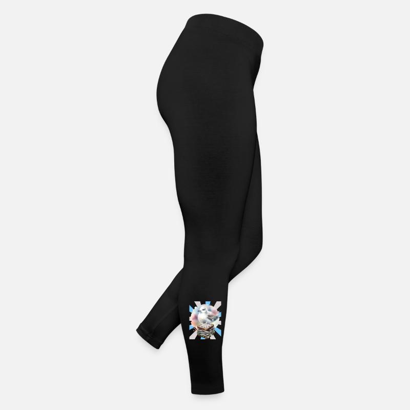 Illustration d'un sandwich au poisson et à la mouette Legging en jersey Femme
