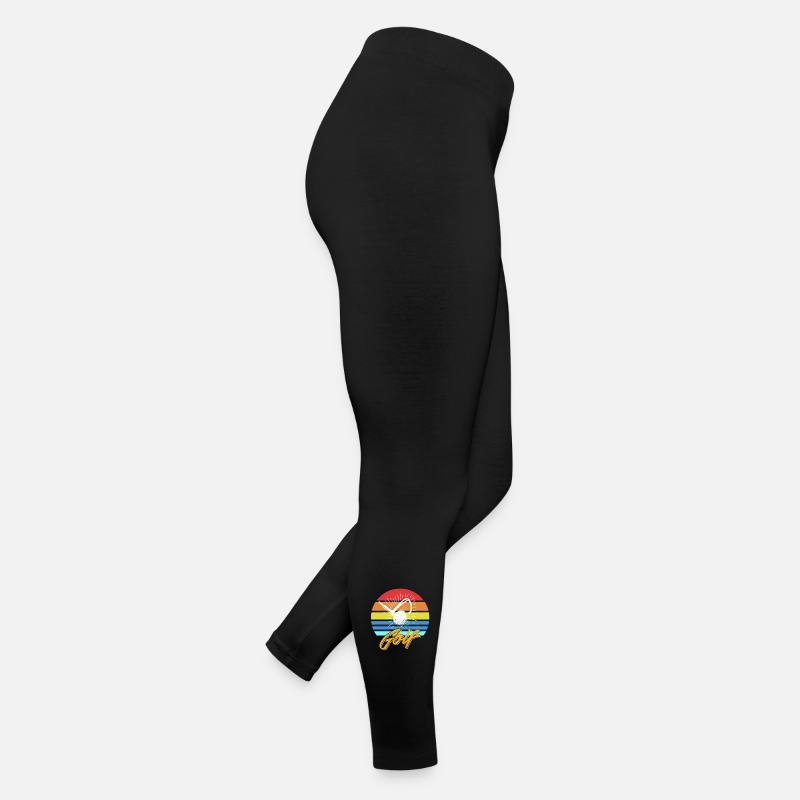 Aim for the Best Golf Motivation Retro Champion Frauen Jersey Leggings