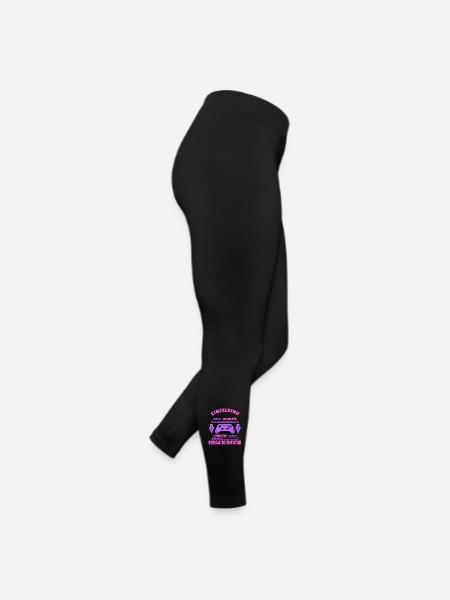 Einzelkind Complete - Loading Große Schwester 2026 - Frauen Jersey Leggings - Schwarz - Rechts