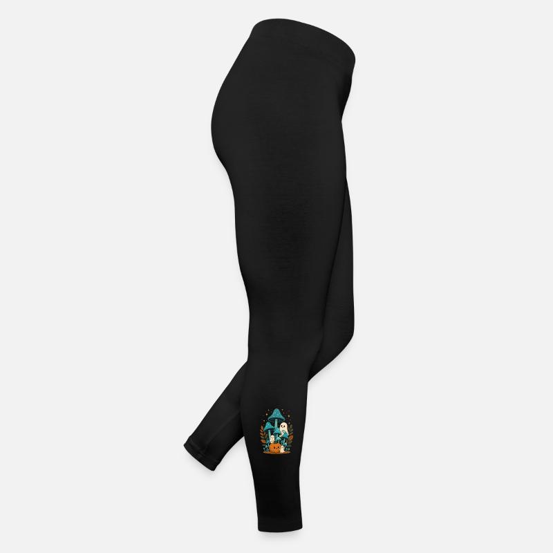 Fantômes de conte de fées et scène de citrouille Legging en jersey Femme