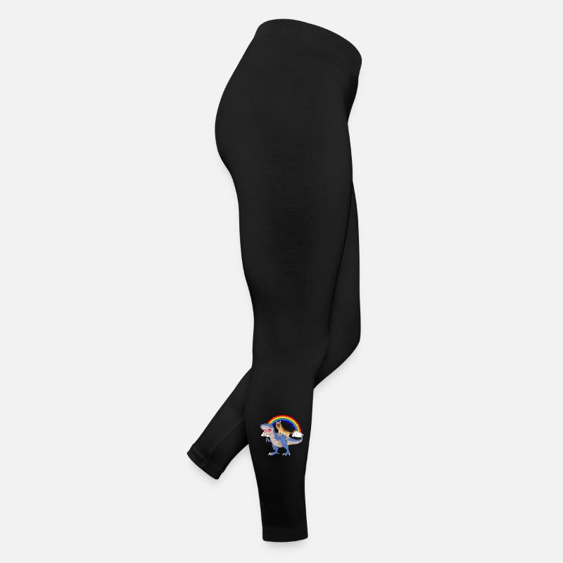 German Shepherd Dinosaur Ride Women’s Jersey Leggings