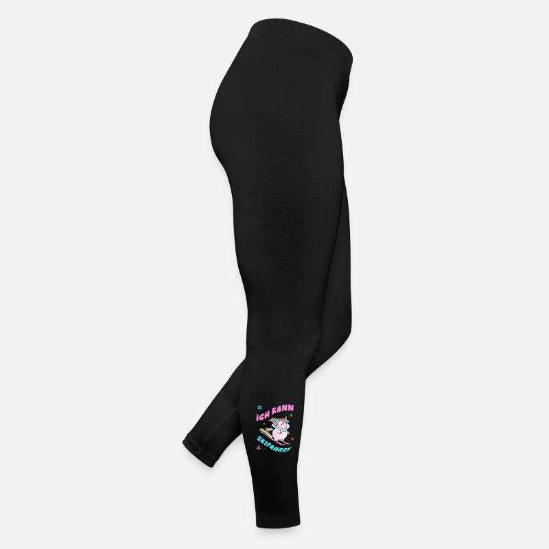 Unicorn Skiing - Winter Design Women’s Jersey Leggings