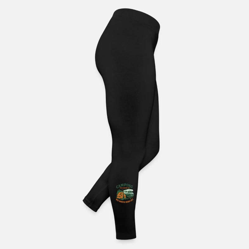 Camping Der Einzige Ort Wo Dreck Deko Ist Frauen Jersey Leggings