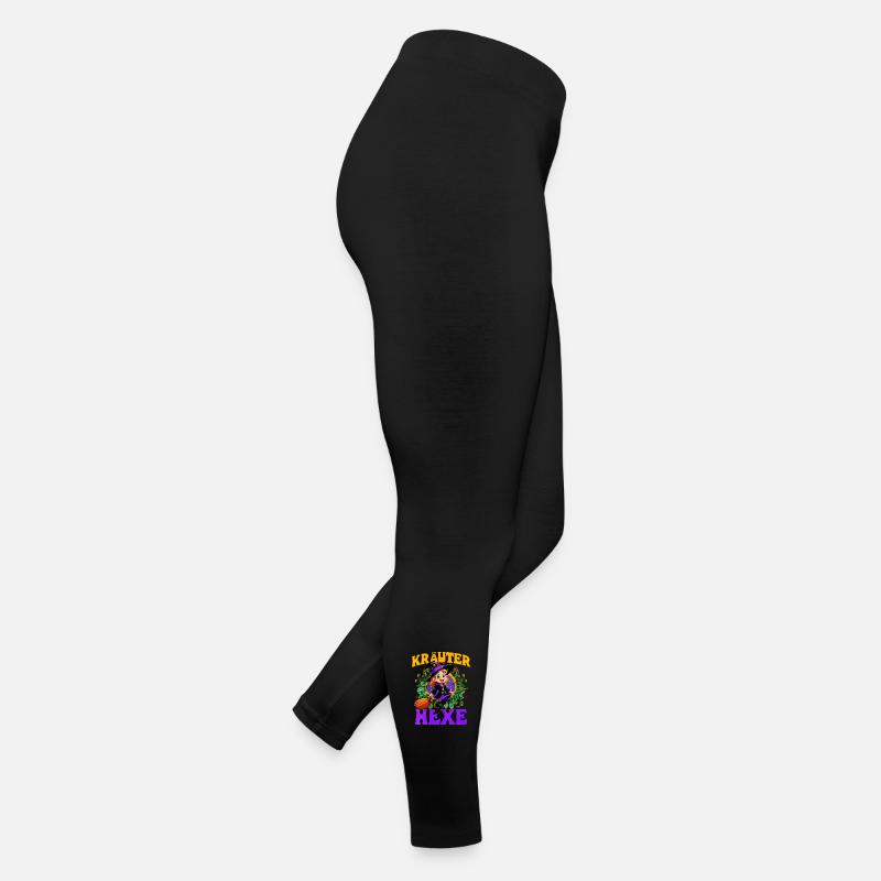 Witch with herbs and magic wand Women’s Jersey Leggings