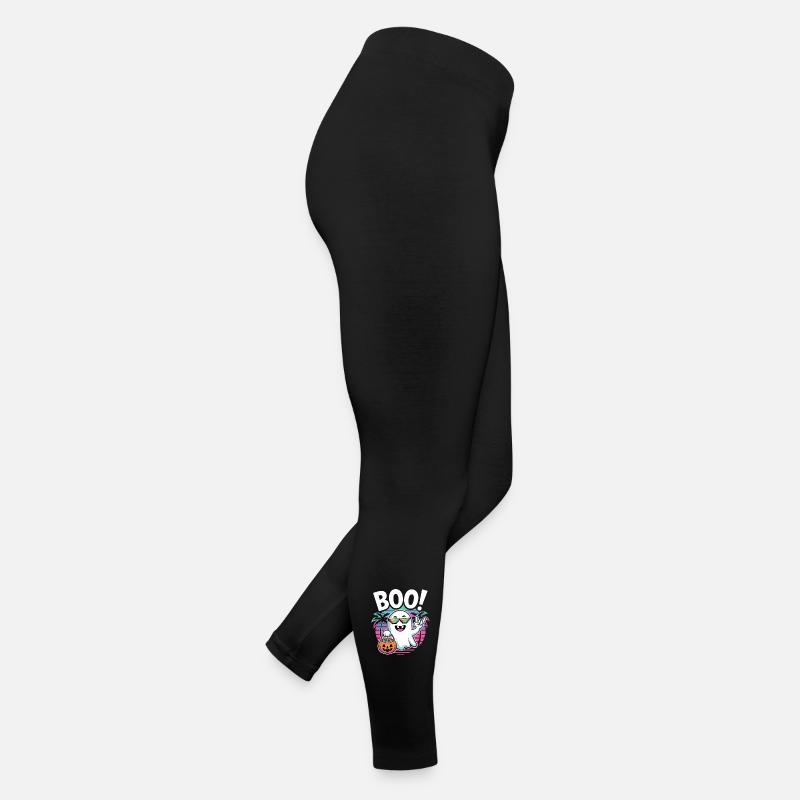 Boo! Retro Ghost Party Women’s Jersey Leggings