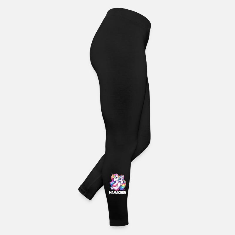 Mama Einhorn Mamacorn Mutter Tochter Dadacorn Frauen Jersey Leggings