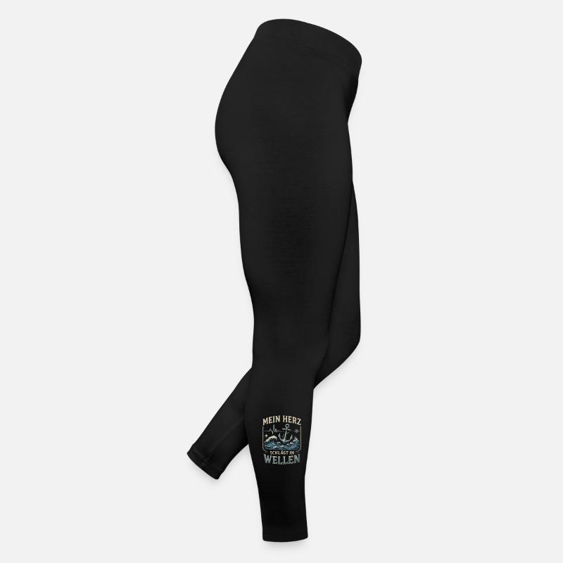 My heart beats in waves Women’s Jersey Leggings