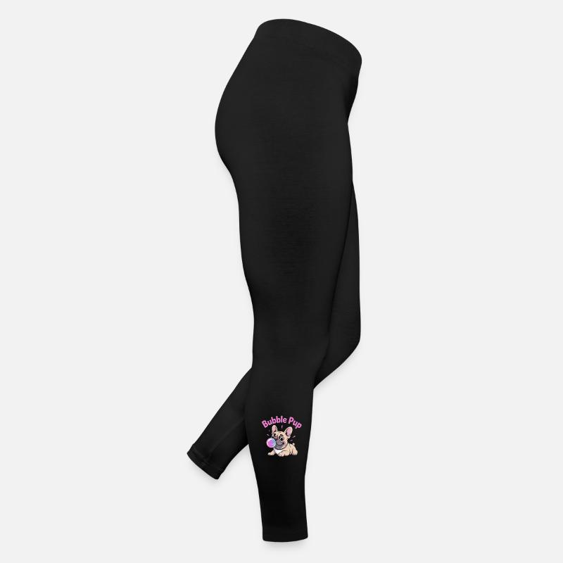 Bubble Pup Bouledogue Français avec bulle de savon Legging en jersey Femme