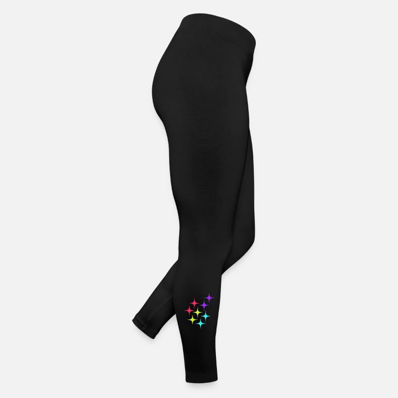 Bunte Sterne sparkle Muster Frauen Jersey Leggings