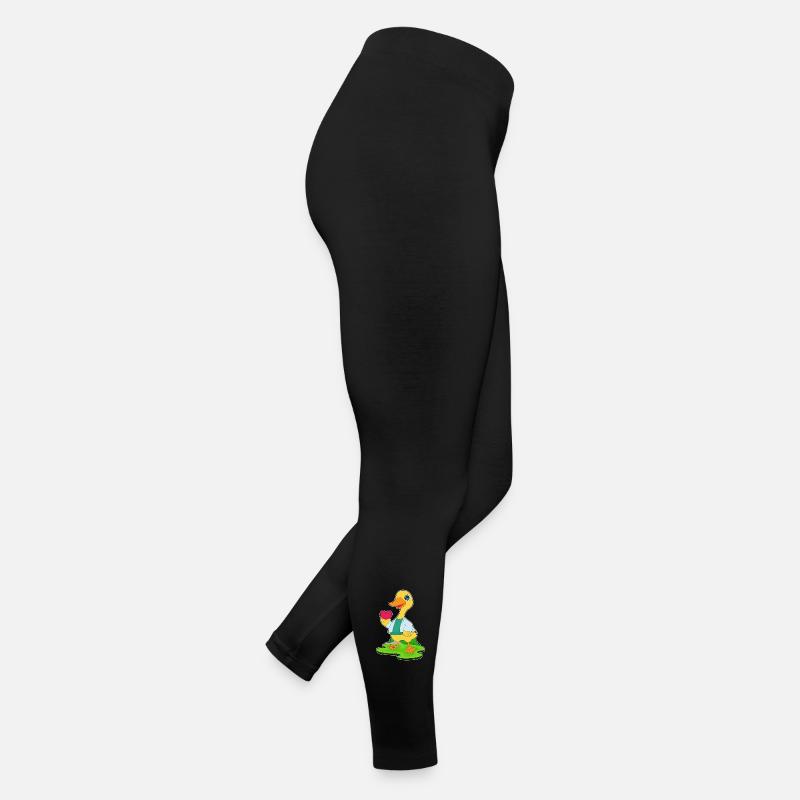 Ente Arzt Herz Frauen Jersey Leggings