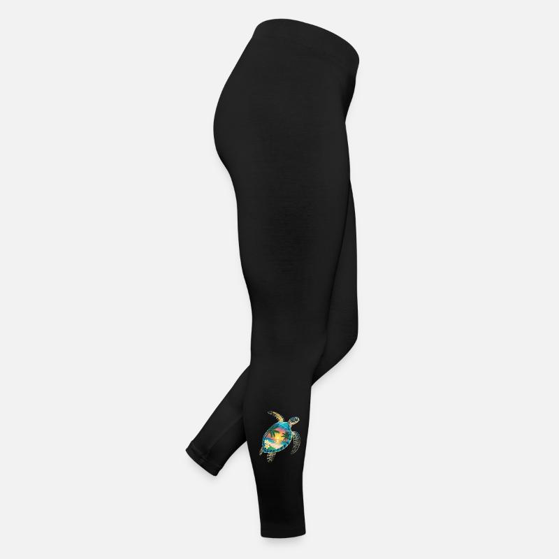 Turtle Waves Surf Turtle Surfer Turtles Legging en jersey Femme