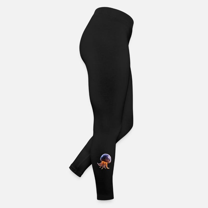 Méduse Méduse de feu Méduse Méduse mignonne Legging en jersey Femme