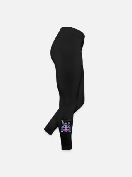 Birthday Gamer VR - Frauen Jersey Leggings - Schwarz - Rechts