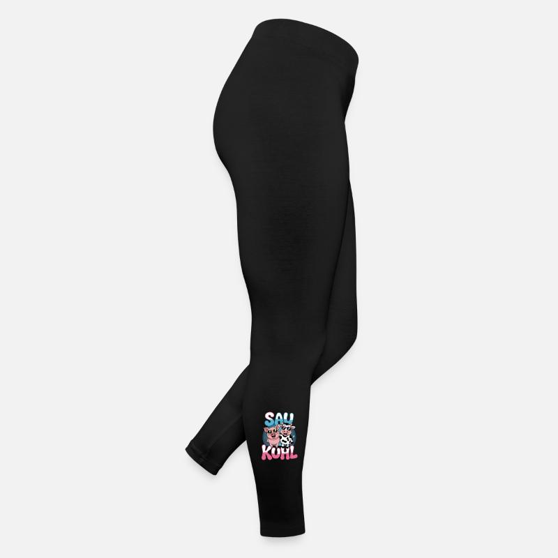 Semer Cool Cochon Et Vache Avec Lunettes De Soleil Legging en jersey Femme