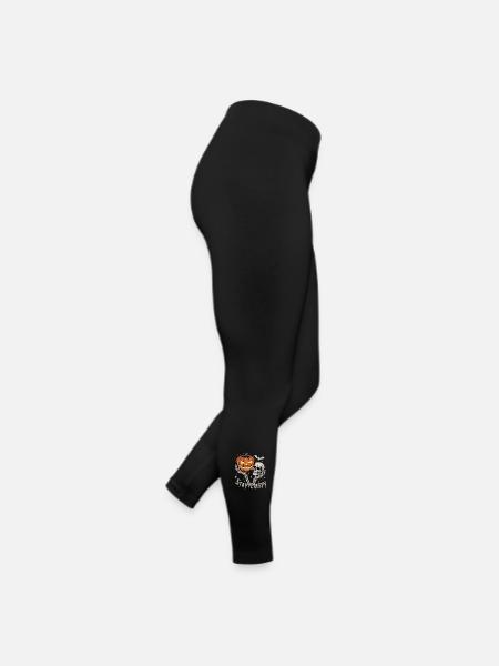 Stay Creepy, Bleib Gruselig Halloween Motiv - Frauen Jersey Leggings - Schwarz - Rechts