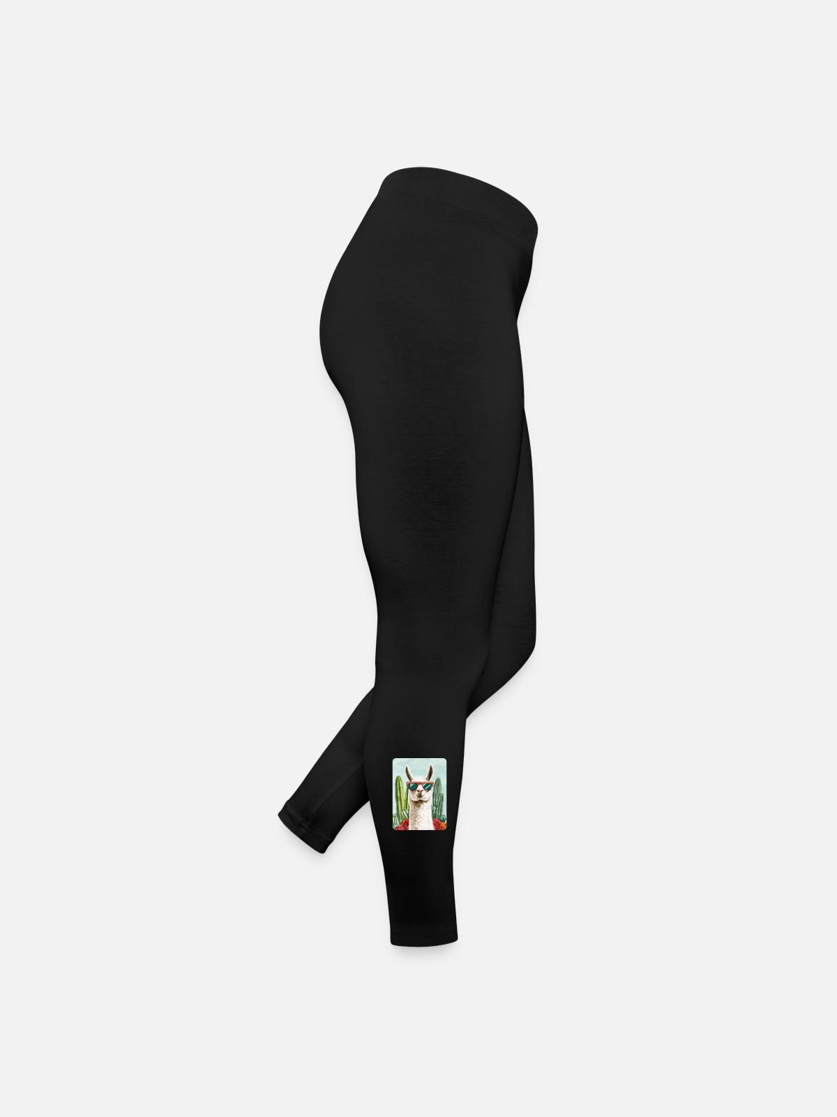 lama - Women’s Jersey Leggings - black - Right