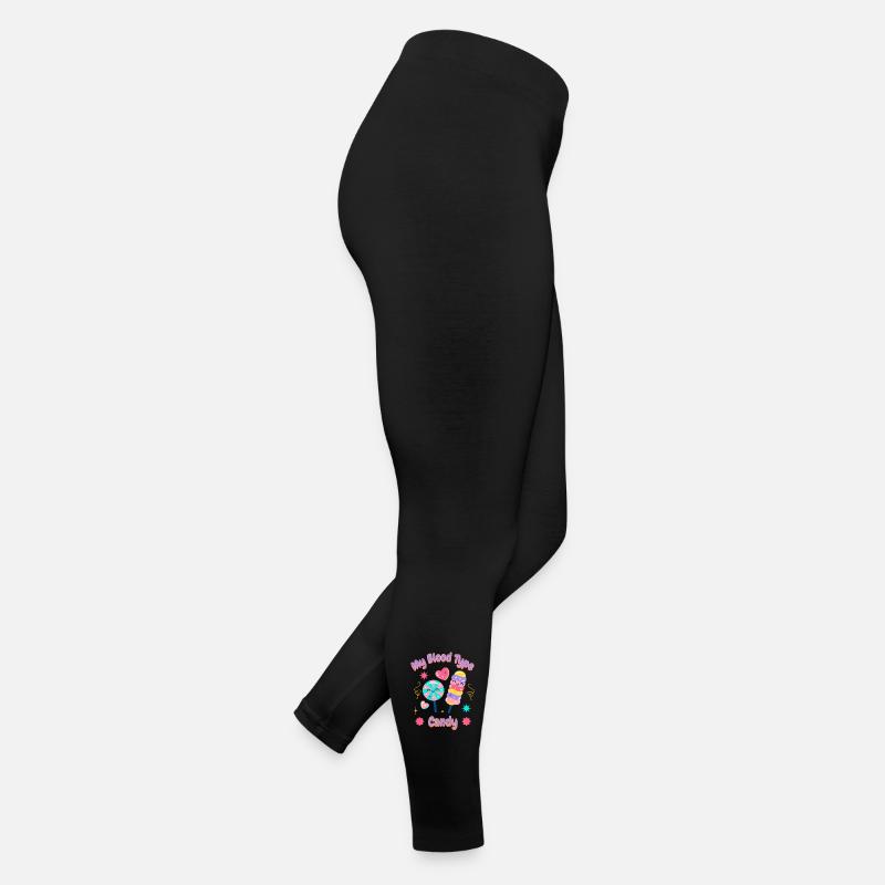 Sugar Addict Sweet Tooth Mode Drôle de bonbon Legging en jersey Femme