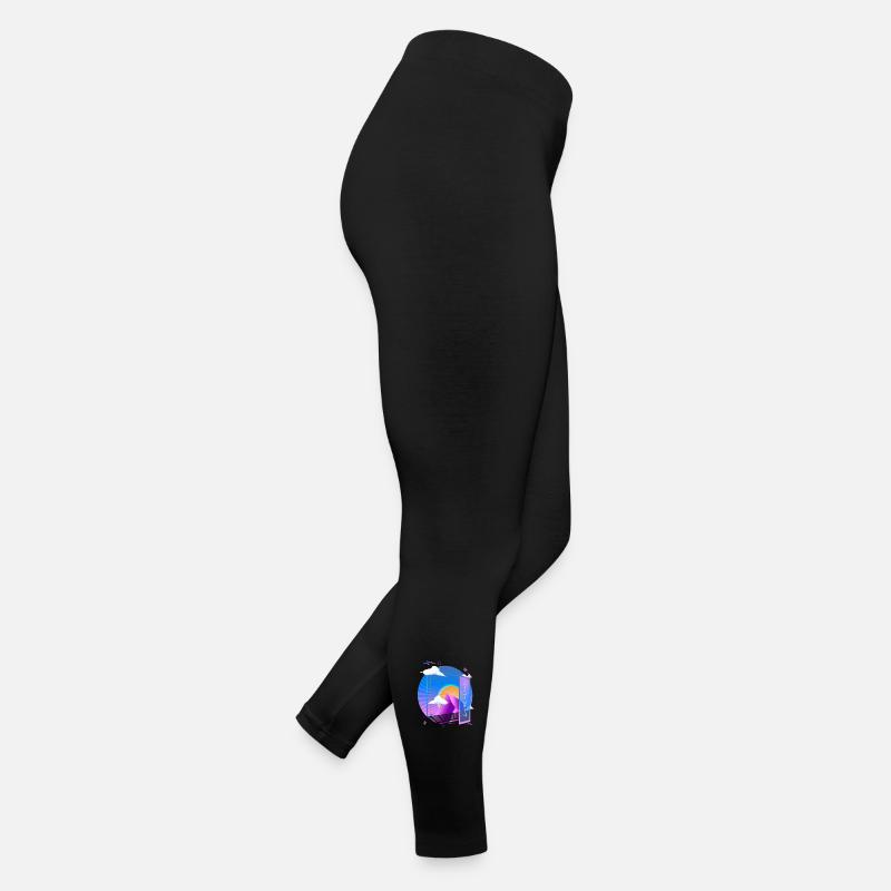 Vaporwave Pastel Goth Esthétique Rétro Synthwave Legging en jersey Femme