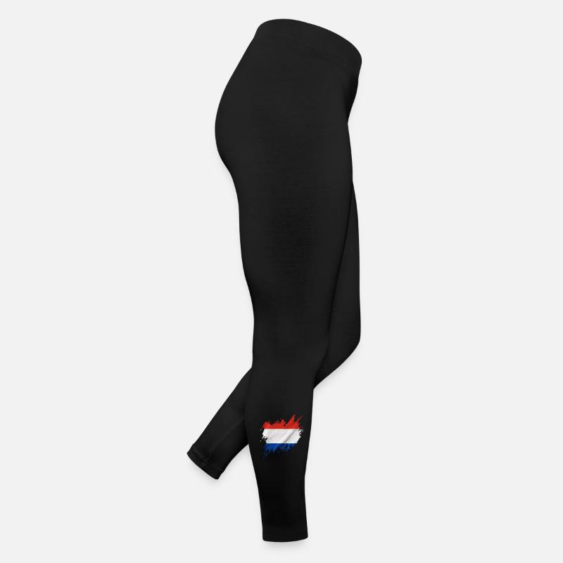 Drapeau néerlandais, style déchiré Legging en jersey Femme
