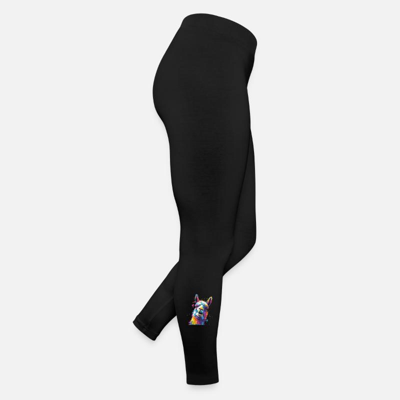 Explosion de couleurs de lama Legging en jersey Femme