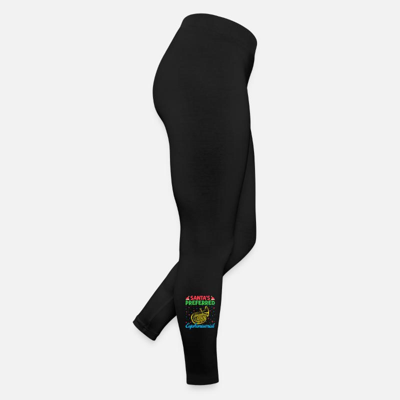 Euphonium Santa ́s Preferred Baritone Marching Band Women’s Jersey Leggings