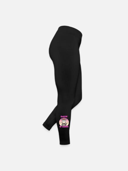Reine du jeu - Legging en jersey Femme - noir - Droite