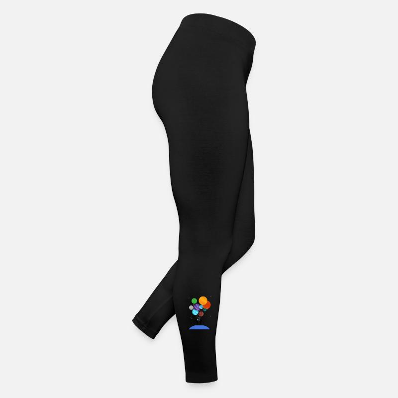 Astronaut Holding Planet Balloons Cosmic Journey T Women’s Jersey Leggings