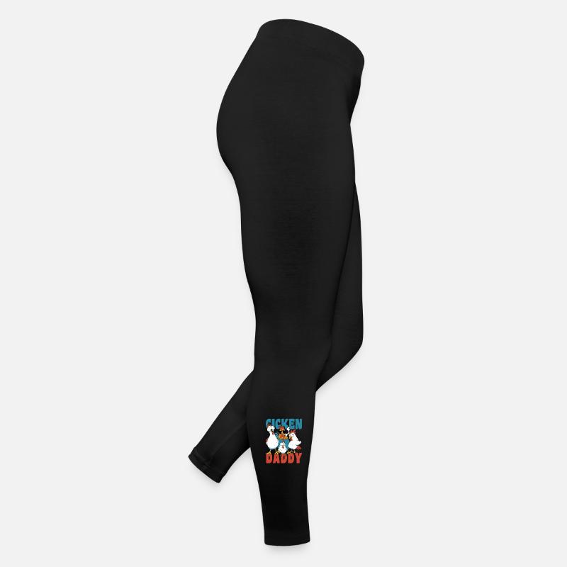 Poulet papa, poulets drôles, fermier, fermier Legging en jersey Femme