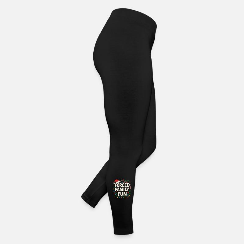 Amusement familial forcé Humour de Noël en temps de Noël Legging en jersey Femme