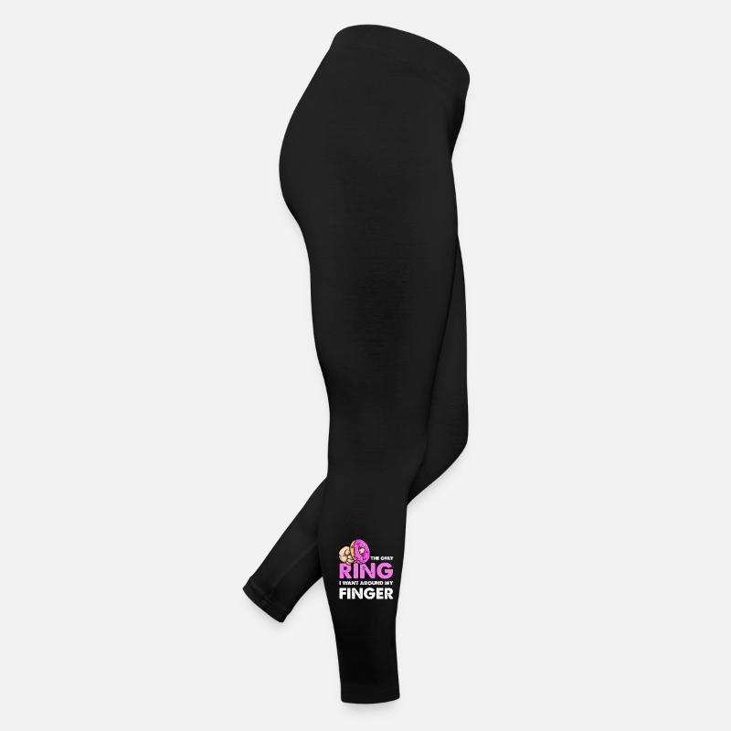 Only the donut ring on the finger Women’s Jersey Leggings