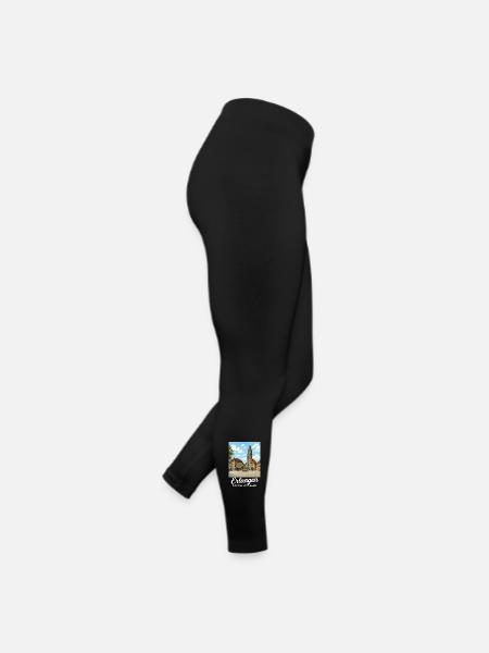 Erlangen - Frauen Jersey Leggings - Schwarz - Rechts