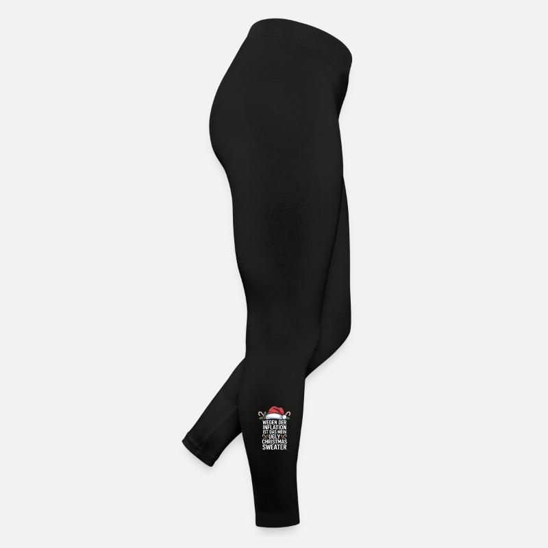 Expression de Noël sur l’inflation - Legging en jersey Femme - noir