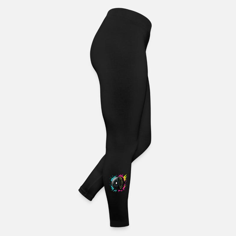 Puissance de freinage néon, t-shirt de tuning de course Legging en jersey Femme