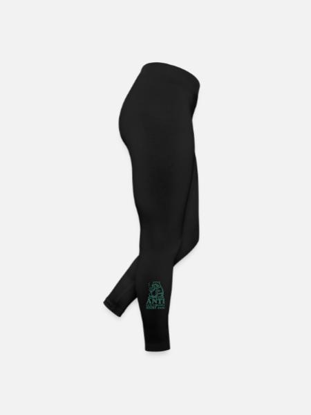 Waschbär | Anti gute Vorsätze 2026 - Frauen Jersey Leggings - Schwarz - Rechts