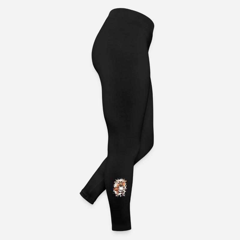 Basketball Deer Comic Legging en jersey Femme