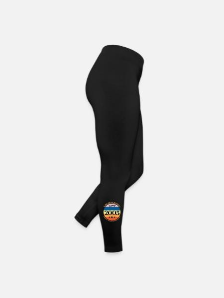 2005 Anniversaire Vintage Cadeau d'Anniversaire - Legging en jersey Femme - noir - Droite