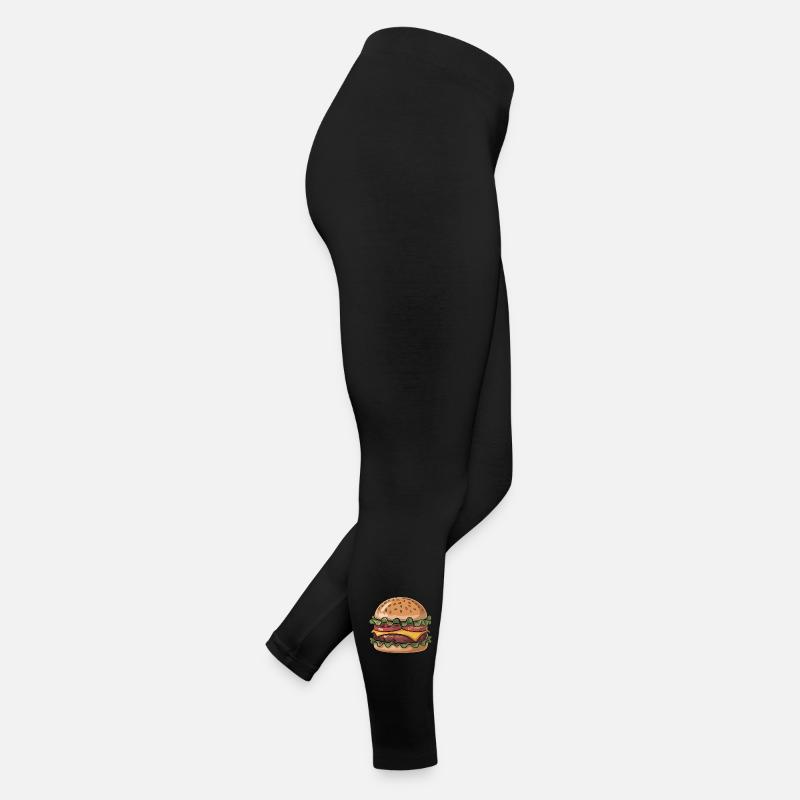 Frischer Burger Genuss Frauen Jersey Leggings
