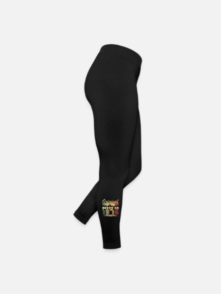 Hecho en 1976 Vintage Regalo de cumpleaños - Legging en jersey Femme - noir - Droite